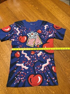 Pop-Tarts Cherry Graphic Tee - Blue & Red, Size M